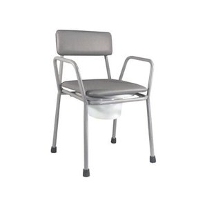 Silla de Inodoro Móvil Ajustable en Altura a Bajo Precio, Silla de Ducha y Inodoro Resistente para Junto a la Cama - Product Image 1