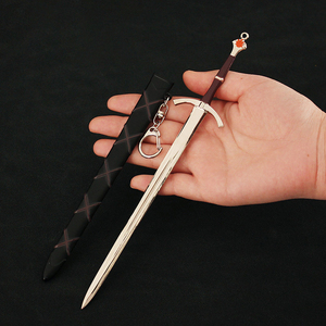 <span class=keywords><strong>Porte</strong></span>-clés Thrones <span class=keywords><strong>Game</strong></span> Alloy Weapon Model GTR11 White Knight's Ice and Fire Sword Metal Keychains - Product Image 4