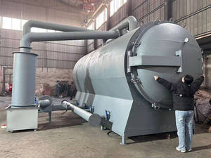 Four <span class=keywords><strong>de</strong></span> carbonisation horizontal à flux d'air haute efficacité pour biochar <span class=keywords><strong>de</strong></span> déchets agricoles 2026, moteur et roulement inclus, capacité 3 tonnes/<span class=keywords><strong>jour</strong></span> - Product Image 4