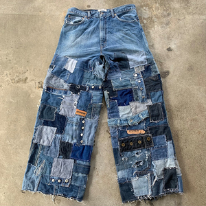 DiZNEW Jeans en denim pour hommes, jeans baggy de marque personnalisés de haute qualité à la mode pour hommes - Product Image 4