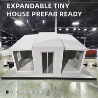 Villa Moderne Asiatique Étanche Préfabriquée en Kits Duplex, Chambre et Salon, Maison Conteneur Extensible en Acier de 40 Pieds