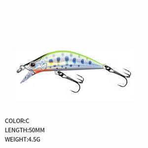 Vente en gros leurres de pêche 50mm 4.5g leurre méné coulant appât dur de plage pêche au bar leurre truite - Product Image 6