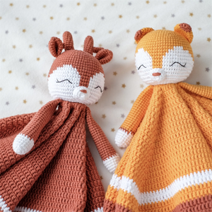 Nouveau-né bébé baptême cadeau sécurité sucette couette Crochet cerf couette Amigurumi <span class=keywords><strong>renne</strong></span> couette - Product Image 6