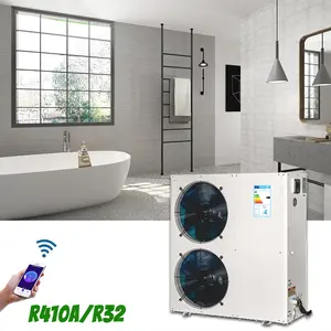 Pompe à chaleur à source d'air, pompe à chaleur ERP A + chauffe-eau à fente avec gaz R32/R410a
