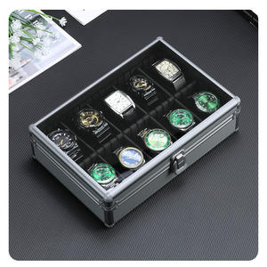 Estuche <span class=keywords><strong>de</strong></span> Viaje <span class=keywords><strong>de</strong></span> Aluminio <span class=keywords><strong>de</strong></span> Alta Calidad con 10 Ranuras para Relojes, Caja <span class=keywords><strong>de</strong></span> Regalo para Colección <span class=keywords><strong>de</strong></span> Relojes, Organizador <span class=keywords><strong>de</strong></span> Relojes - Product Image 5