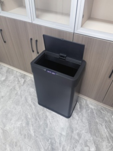 <span class=keywords><strong>40L</strong></span> văn phòng vuông thép không gỉ hồng ngoại tự động cảm biến thông minh Thùng rác - Product Image 5