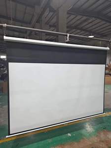 Écran de projection manuel 84-350 pouces, verrouillage automatique, écran de projection de projecteur, blanc mat, bon <span class=keywords><strong>tissu</strong></span> - Product Image 5