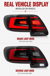 <b>LED</b> Tail <b>Lights</b> for Toyota Corolla 2011-2013 Sequential Turn Signal Brake Reverse Running Lamps Smoke Lens - Product Image 5