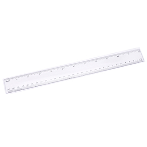 cheap clear plastic ruler for school and office use 15cm 20cm 30cm length measuring tool bilateral scale ruler