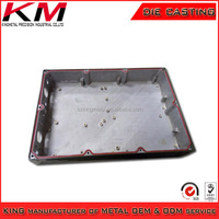 Boîte métallique de jonction électrique en alliage d'aluminium moulé sous pression IP67 personnalisée poudre industrielle étanche à la poussière pour l'extérieur