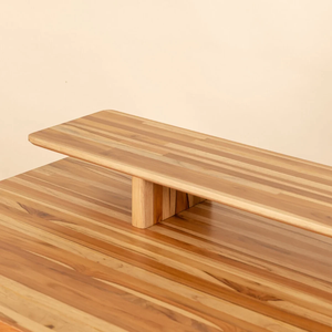 Mesa de Estudio de Madera de Teca Sólida, Escritorio Robusto y Elegante con Superficie Amplia, Diseño Duradero, Perfecto para Oficina en Casa o Sala de Estudio - Product Image 4