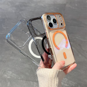 เคสโทรศัพท์ใสกันกระแทก ไม่เหลือง  แบบแม่เหล็กอัจฉริยะ สำหรับ iPhone 14 15 16 17 Pro <span class=keywords><strong>Max</strong></span>  วัสดุโพลีคาร์บอเนต - Product Image 3