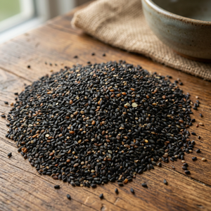 Graines de Sabja Naturelles, Graines de Basilic, Ocimum Basilicum, Matière Végétale Séchée, Ingrédient Alimentaire de Qualité, Origine Inde - Product Image 3