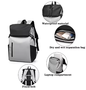 Mochila con Solapa Impermeable de Moda para Hombre, Logotipo Personalizado, Gran Capacidad, Duradera, Diseño Multifuncional PIMO para Viajes de Negocios - Product Image 5