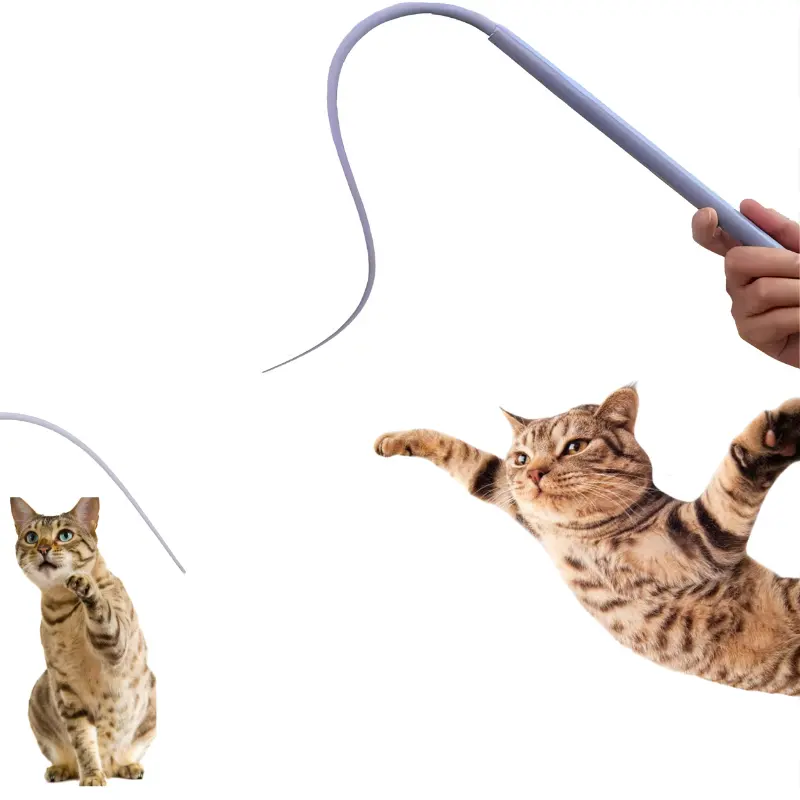 Shengfeng tương tác mô phỏng mèo đồ chơi có thể thay thế cao su thú cưng ABS que tùy chỉnh trêu chọc Chuột đuôi chuột bắt tương tác