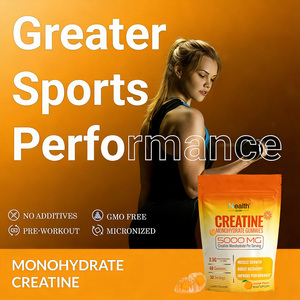 Bulk Order <b>Creatine</b> Gummies Orange Flavor 5000mg Lean Muscle Gym Strength Endurance Vegan Non-GMO Sugar Free Custom Label OEM - Product Image 4