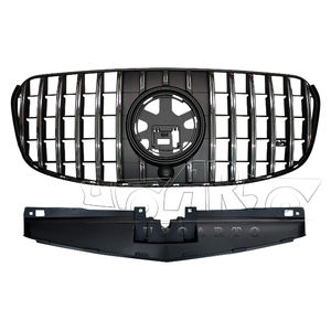 X167 Auto Parts Chrome Parachoques delantero Parrilla <span class=keywords><strong>central</strong></span> Chrome Car Grills Parrilla delantera negra para Mercedes Benz <span class=keywords><strong>GLS</strong></span> Class X167 2020 + - Product Image 2