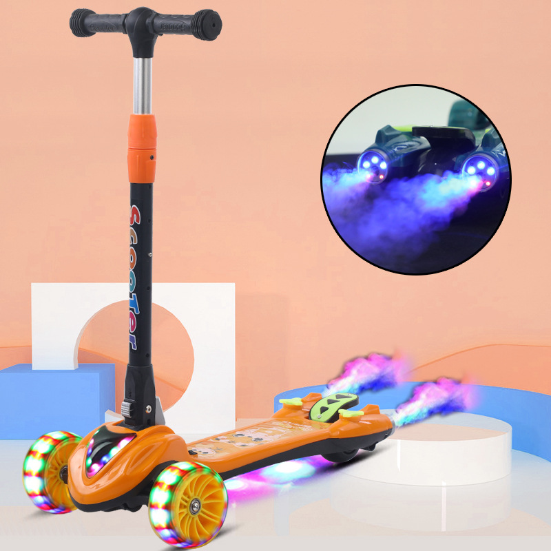 Лидер продаж, новый детский скутер, музыкальный скутер с подсветкой колесо, самокат для детей
