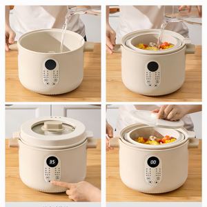 Appareils ménagers 1L <span class=keywords><strong>Mijoteuse</strong></span> électrique Céramique Céramique blanche <span class=keywords><strong>Mijoteuse</strong></span> électrique <span class=keywords><strong>Mijoteuse</strong></span> Soupe Cuisson - Product Image 4