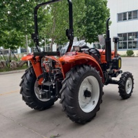 Tracteur agricole 60 CV 4x4, moteur diesel, châssis ROPS, double phare LED, attelage 3 points, prise de force, usage agricole