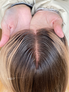 Shy Mini Wig, Topper para Mujer de Cabello Humano Europeo Virgen de 16 Pulgadas, Ondulado y Liso, con Línea de Cabello Pre-Desplumada para Encaje, Más Vendido - Product Image 6