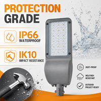 Lampadaire LED haute efficacité 2200K à 6500K, angle de faisceau de 120 degrés, IP65, pour routes et autoroutes extérieures