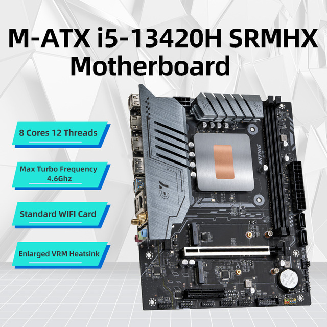 ERYING MODT Brand New DDR4 M-ATX Combo Kit for Intel I5-13420H Processor Motherboard CPU Dural Channel LGA 1151 Desktop Gaming