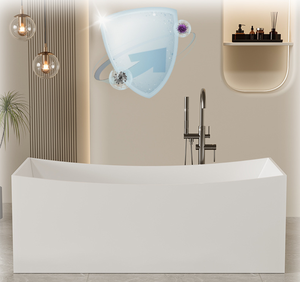 Factory Outlet Traville Moderno Rectangular Japonés Independiente Pequeño Apartamento Hotel Drenaje Hecho Materiales artificiales - Product Image 5