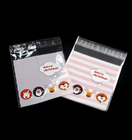 Sacs d'emballage rétractables en plastique transparent auto-adhésifs OPP pour portefeuilles, bonbons et autres friandises, impression en héliogravure