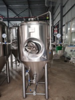 Équipement de brassage compact en acier inoxydable SUS304, ensemble de fermentoirs et de chaudières de 500L, 1000L, 2000L