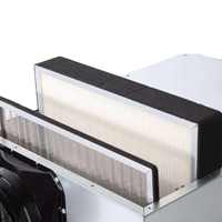Système de ventilation d'air frais avec ventilateur de boîte et filtre HEPA, pré-purification à 2 couches, lame en fonte pour ventilation d'air frais