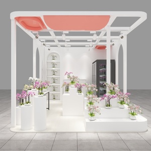 Với đèn <span class=keywords><strong>LED</strong></span>. Gian hàng trưng bày hoa tùy chỉnh. Để sử dụng trong các trung tâm mua sắm, cửa hàng, Cửa hàng Hoa và quầy trưng bày. - Product Image 1