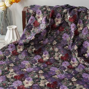 Tessuto Jacquard Twill Floreale Monet Garden con Stampa <span class=keywords><strong>a</strong></span> Olio, Tinto in Filo, Vintage Testurizzato <span class=keywords><strong>per</strong></span> Abiti, Vestiti, Gilet, Completi, Cappotti - Product Image 2