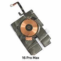 Câble flexible NFC à bobine pour recharge sans fil pour 16 Pro Max avec boutons d'alimentation/volume et flash LED (conception en barre)