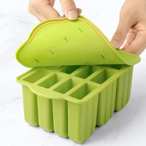 Moule à crème glacée silicone 12 pièces, facile à démouler <span class=keywords><strong>treillis</strong></span> de qualité, logo personnalisable pour fabrication artisanale - Product Image 3