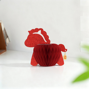 Horse <strong>Unicorn</strong> Scorpius Paper Decoration <strong>Party</strong> <strong>Supplies</strong> Horse Ornaments Paper Balls with Magnet for Home Decor - Product Image 5