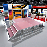 Plateforme de scène démontable en alliage d'aluminium pour spectacle, estrade portable pour batterie
