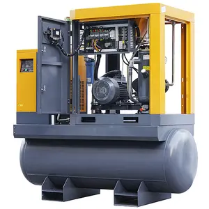 Compresores de aire de tornillo todo en uno Airhorse Rotary Industrial 7.5KW 11KW 15KW 500 litros con secador de aire 8BAR 10BAR 12 Bar 16BAR