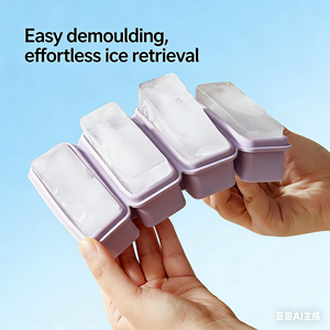 Moules en silicone de qualité alimentaire : 85 ml, grandes portions pour purée de bébé, glaçons, snacks cuits à la vapeur et friandises congelées - Product Image 3