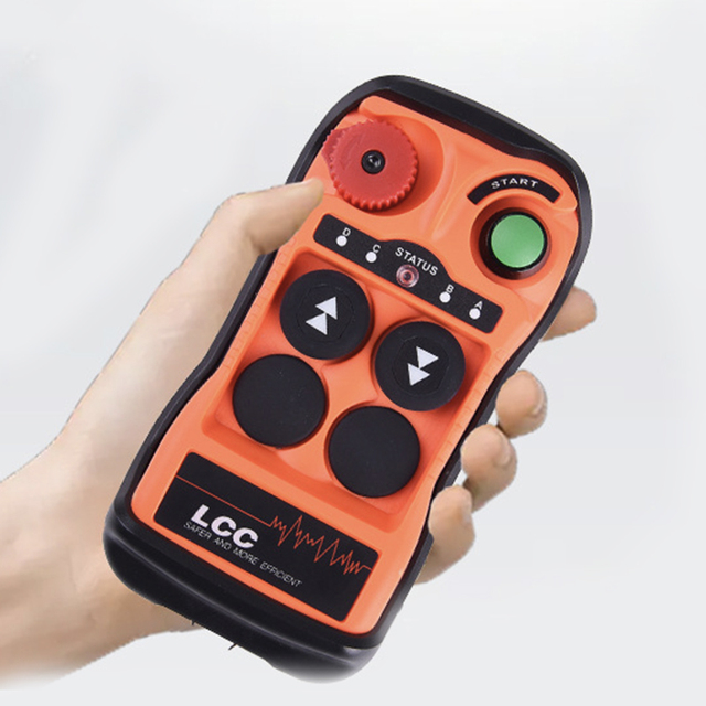 Q200 Q202 433mhz DC12 24V Electric Hoist Concrete Truck 2 Button Single Two Speed Crane Wireless Radio Industrial Remote Control