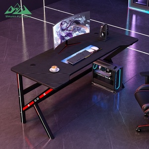Mesa de Computadora de Vidrio Templado con Marco en X Resistente Wayon con Estante Elevado para Pantalla, Fácil de Ensamblar, Estación de Trabajo Profesional para Estudio - Product Image 2