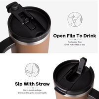 Produits écologiques durables, tasse à café, vin, bière multicolores de 40 oz, gobelet en acier inoxydable 304
