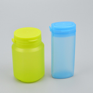 ขวดพลาสติก 100 มล. ฝาปิดแบบดึง บรรจุภัณฑ์อาหารทรงกระบอก - Product Image 1