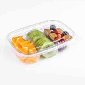 Boîte d'emballage pour fruits en plastique PET transparent ventilé, conteneur à clapet pour fraises, bleuets, cerises, <span class=keywords><strong>tomates</strong></span> fraîches avec couvercle à fermeture à pression - Product Image 1