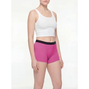 FOXA Paquete de 6 bragas tipo boyshort para mujer, cintura media, algodón elástico, ropa interior transpirable - Product Image 3