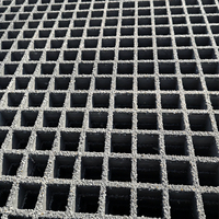Grille en fibre de verre FRP légère de 25 mm d'épaisseur, résistante à la corrosion, pour entourages d'arbres de parc, vente directe en gros