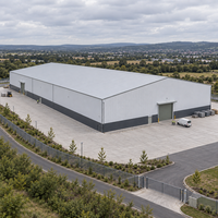 Entrepôt préfabriqué en structure métallique à assemblage rapide pour usine, stockage et logistique