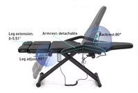 Fauteuil de tatouage électrique hydraulique réglable, pliable et portable, lit de tatouage, lit pour extensions de cils, lit d'esthétique, table de massage, mobilier