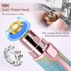 Epilatore Elettrico di Lusso per Donne a Forma di Rossetto, Rasoio Depilatorio per Corpo e Viso - Product Image 3
