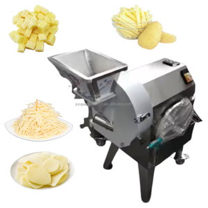 เครื่องหั่นผักไฟฟ้าสำหรับแปรรูปอาหารอย่างรวดเร็ว เหมาะสำหรับบรอกโคลี ซูชินี แครอท ผักกาดหอม มันฝรั่ง สำหรับครัวกลางและร้านอาหาร - Product Image 1